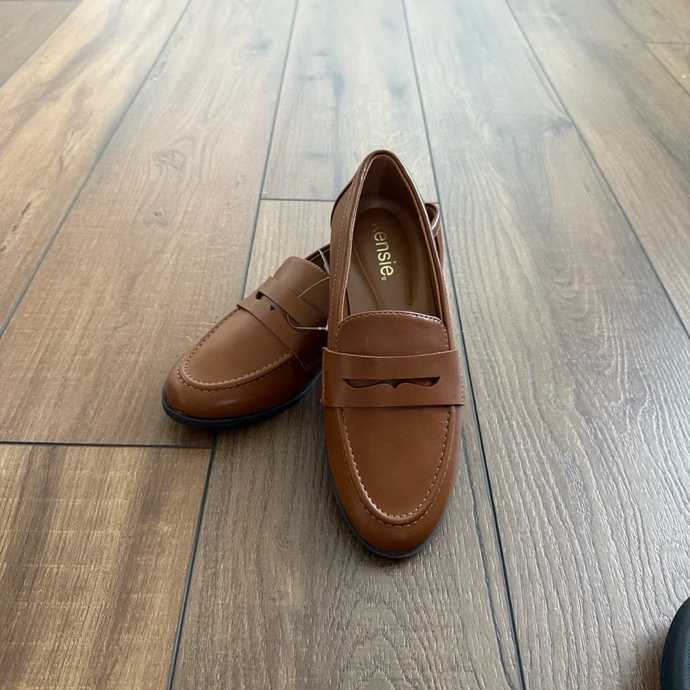 Kensie Gitty Classic Cognac (Brown) Women’s Slip-On Loafers
